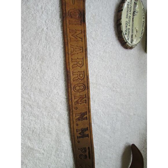 Philmont belt & buckle, Cimarron, N.Mexico, Philmont scout ranch, tooth/Philmont - Picture 6 of 10